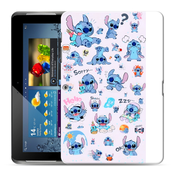 Силиконовый чехол на Samsung Galaxy Tab 2 10.1 с принтом Лило и Стич Силиконовый чехол на Samsung Galaxy Tab 2 10.1 с принтом Лило и Стич