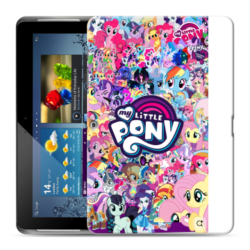 Силиконовый чехол на Samsung Galaxy Tab 2 10.1 с принтом My little pony Дружба чудо