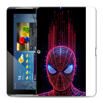 Силиконовый чехол на Samsung Galaxy Tab 2 10.1 с принтом Spiderman Человек паук