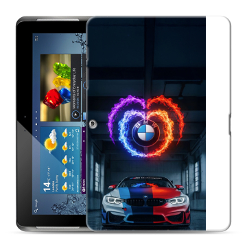 Силиконовый чехол на Samsung Galaxy Tab 2 10.1 с принтом BMW БМВ