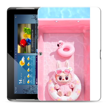 Силиконовый чехол на Samsung Galaxy Tab 2 10.1 с принтом Labubu Лабубу