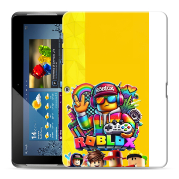 Силиконовый чехол на Samsung Galaxy Tab 2 10.1 с принтом Roblox Роблокс