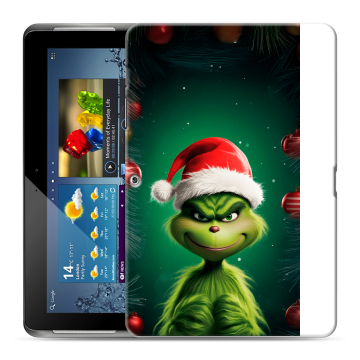 Силиконовый чехол на Samsung Galaxy Tab 2 10.1 с принтом Гринч Новый год Рождество Силиконовый чехол на Samsung Galaxy Tab 2 10.1 с принтом Гринч Новый год Рождество