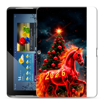 Силиконовый чехол на Samsung Galaxy Tab 2 10.1 с принтом Новый год Силиконовый чехол на Samsung Galaxy Tab 2 10.1 с принтом Новый год