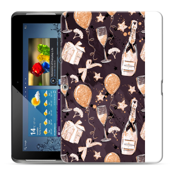 Силиконовый чехол на Samsung Galaxy Tab 2 10.1 с принтом Новый год Силиконовый чехол на Samsung Galaxy Tab 2 10.1 с принтом Новый год
