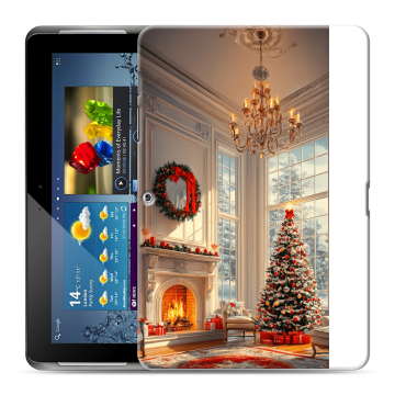 Силиконовый чехол на Samsung Galaxy Tab 2 10.1 с принтом Новый год Силиконовый чехол на Samsung Galaxy Tab 2 10.1 с принтом Новый год