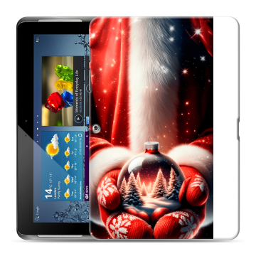 Силиконовый чехол на Samsung Galaxy Tab 2 10.1 с принтом Новый год Силиконовый чехол на Samsung Galaxy Tab 2 10.1 с принтом Новый год