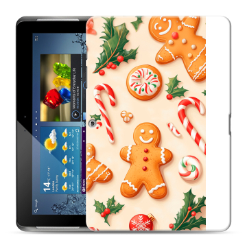 Силиконовый чехол на Samsung Galaxy Tab 2 10.1 с принтом Новый год Силиконовый чехол на Samsung Galaxy Tab 2 10.1 с принтом Новый год