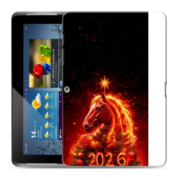 Силиконовый чехол на Samsung Galaxy Tab 2 10.1 с принтом Новый год Силиконовый чехол на Samsung Galaxy Tab 2 10.1 с принтом Новый год
