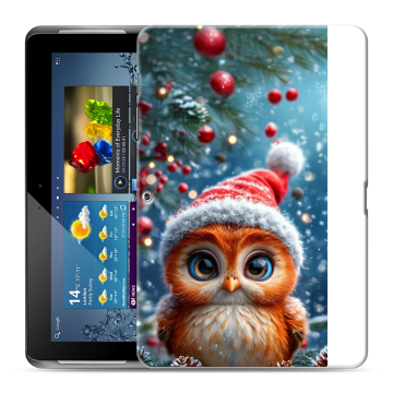 Силиконовый чехол на Samsung Galaxy Tab 2 10.1 с принтом Новый год