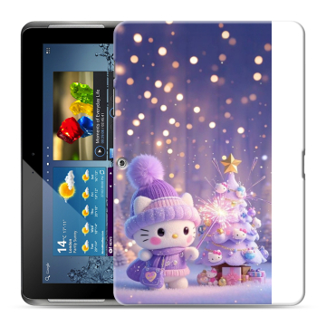 Силиконовый чехол на Samsung Galaxy Tab 2 10.1 с принтом Новый год