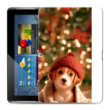 Силиконовый чехол на Samsung Galaxy Tab 2 10.1 с принтом Новый год