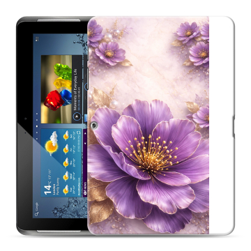 Силиконовый чехол на Samsung Galaxy Tab 2 10.1 с принтом женский