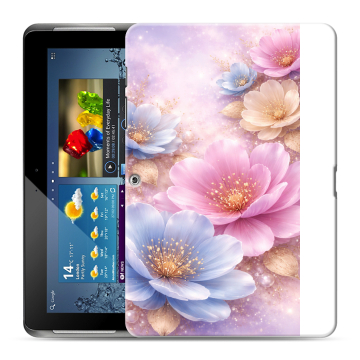 Силиконовый чехол на Samsung Galaxy Tab 2 10.1 с принтом женский