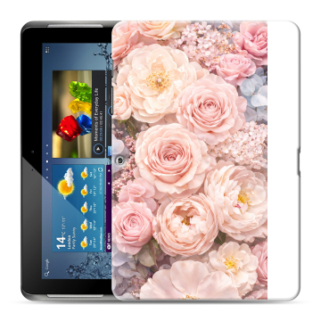 Силиконовый чехол на Samsung Galaxy Tab 2 10.1 с принтом женский