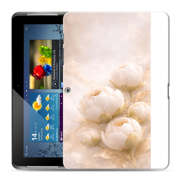Силиконовый чехол на Samsung Galaxy Tab 2 10.1 с принтом женский