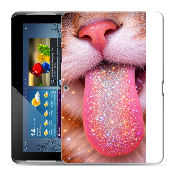 Силиконовый чехол на Samsung Galaxy Tab 2 10.1 с принтом для девочек