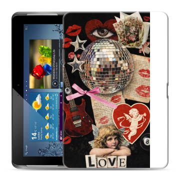 Силиконовый чехол на Samsung Galaxy Tab 2 10.1 с принтом для девочек Силиконовый чехол на Samsung Galaxy Tab 2 10.1 с принтом для девочек