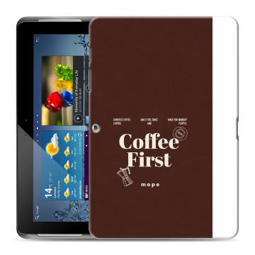 Силиконовый чехол на Samsung Galaxy Tab 2 10.1 с принтом женский