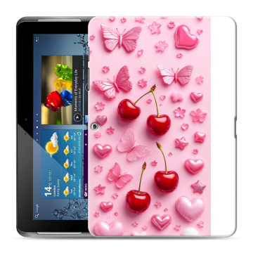 Силиконовый чехол на Samsung Galaxy Tab 2 10.1 с принтом для девочек