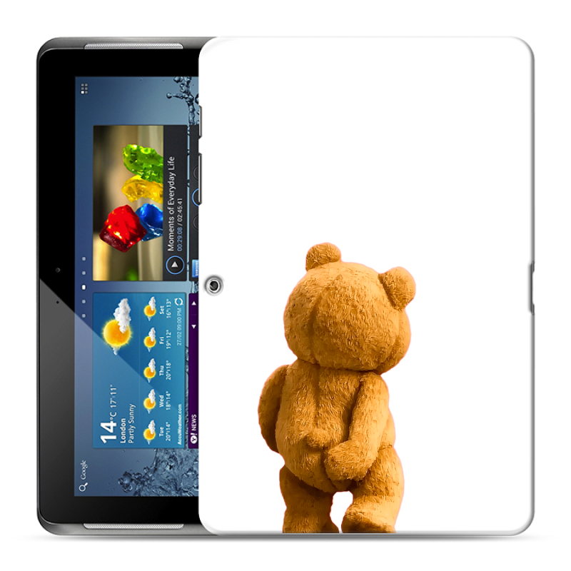 Силиконовый чехол на Samsung Galaxy Tab 2 10.1 с принтом Медведь Силиконовый чехол на Samsung Galaxy Tab 2 10.1 с принтом Медведь