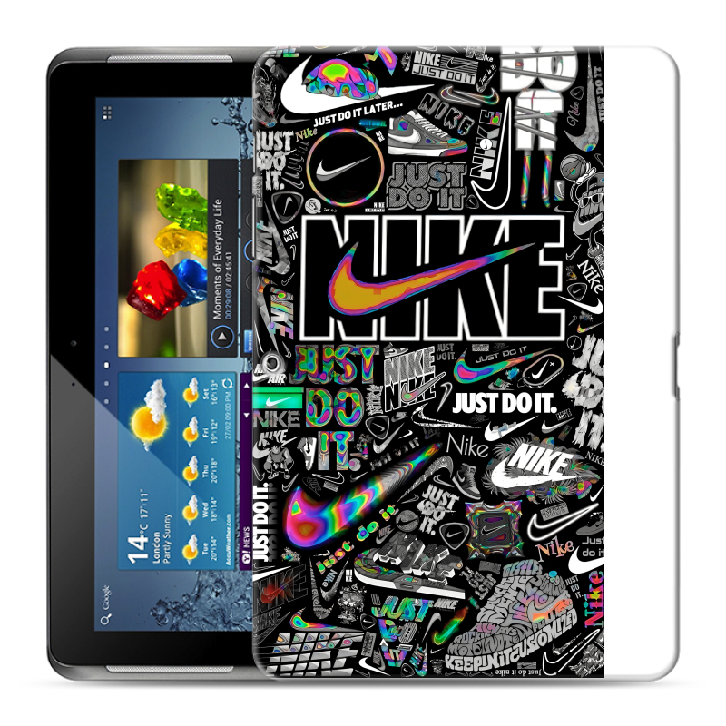 Силиконовый чехол на Samsung Galaxy Tab 2 10.1 с принтом Найк Силиконовый чехол на Samsung Galaxy Tab 2 10.1 с принтом Найк