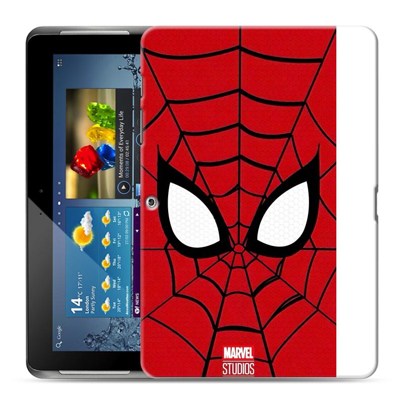 Силиконовый чехол на Samsung Galaxy Tab 2 10.1 с принтом человек паук spiderman Силиконовый чехол на Samsung Galaxy Tab 2 10.1 с принтом человек паук spiderman