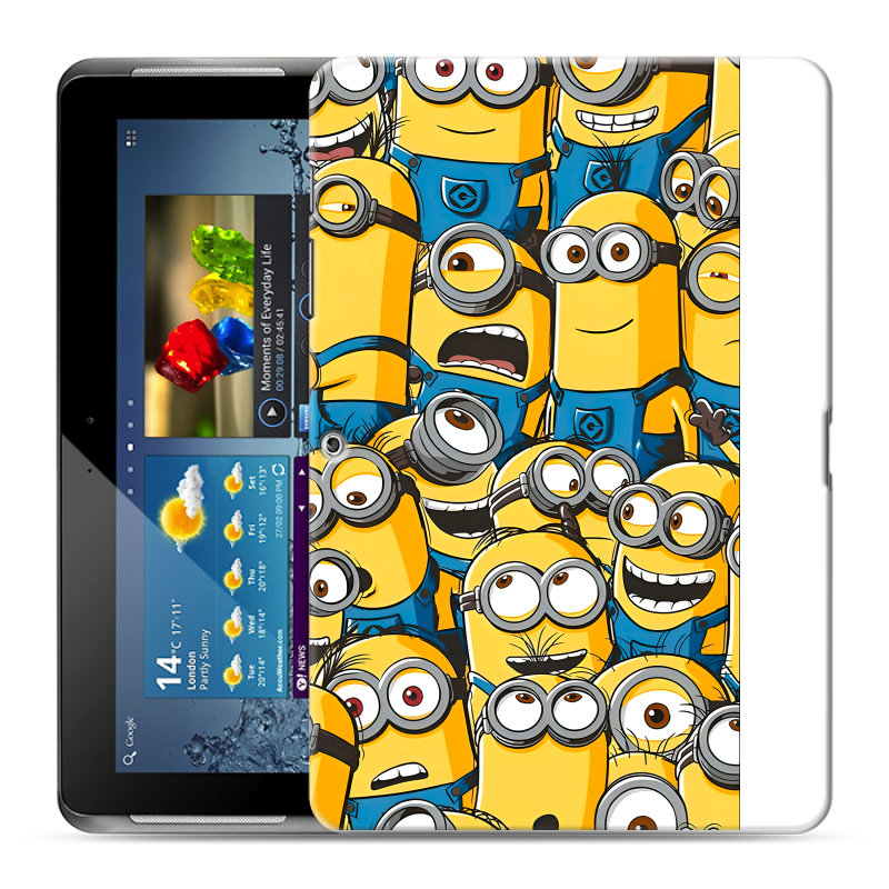 Силиконовый чехол на Samsung Galaxy Tab 2 10.1 с принтом Миньоны Силиконовый чехол на Samsung Galaxy Tab 2 10.1 с принтом Миньоны