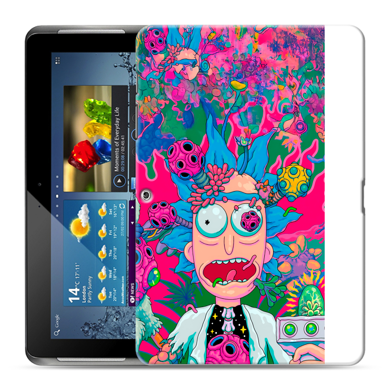Силиконовый чехол на Samsung Galaxy Tab 2 10.1 с принтом Рик и Морти Rick Morty Силиконовый чехол на Samsung Galaxy Tab 2 10.1 с принтом Рик и Морти Rick Morty