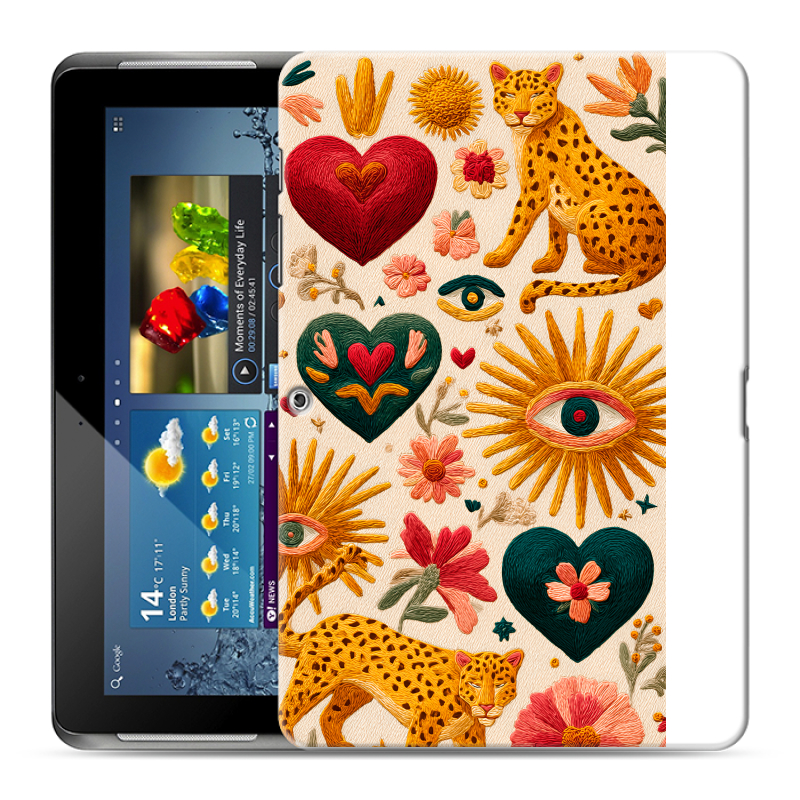 Силиконовый чехол на Samsung Galaxy Tab 2 10.1 с принтом Модный принт Силиконовый чехол на Samsung Galaxy Tab 2 10.1 с принтом Модный принт