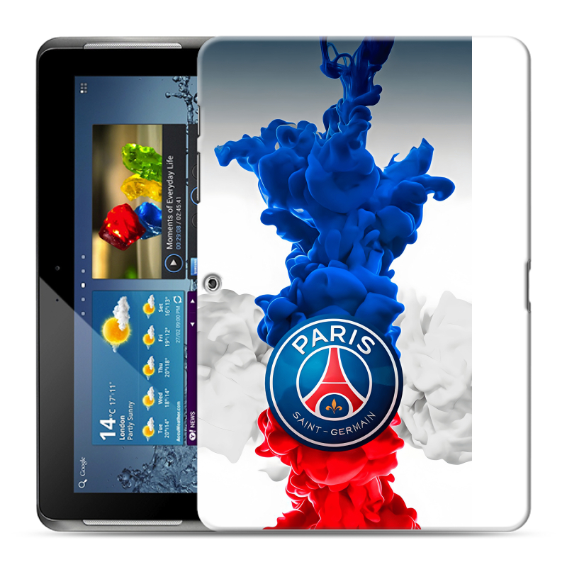 Силиконовый чехол на Samsung Galaxy Tab 2 10.1 с принтом PSG ПСЖ Силиконовый чехол на Samsung Galaxy Tab 2 10.1 с принтом PSG ПСЖ