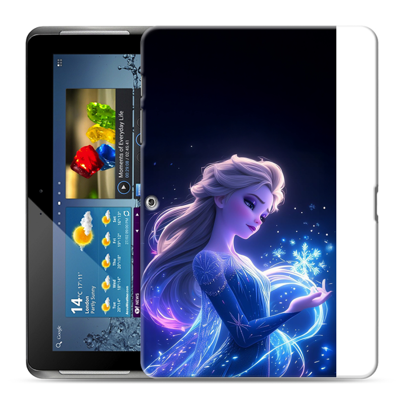 Силиконовый чехол на Samsung Galaxy Tab 2 10.1 с принтом Холодное сердце Frozen Силиконовый чехол на Samsung Galaxy Tab 2 10.1 с принтом Холодное сердце Frozen