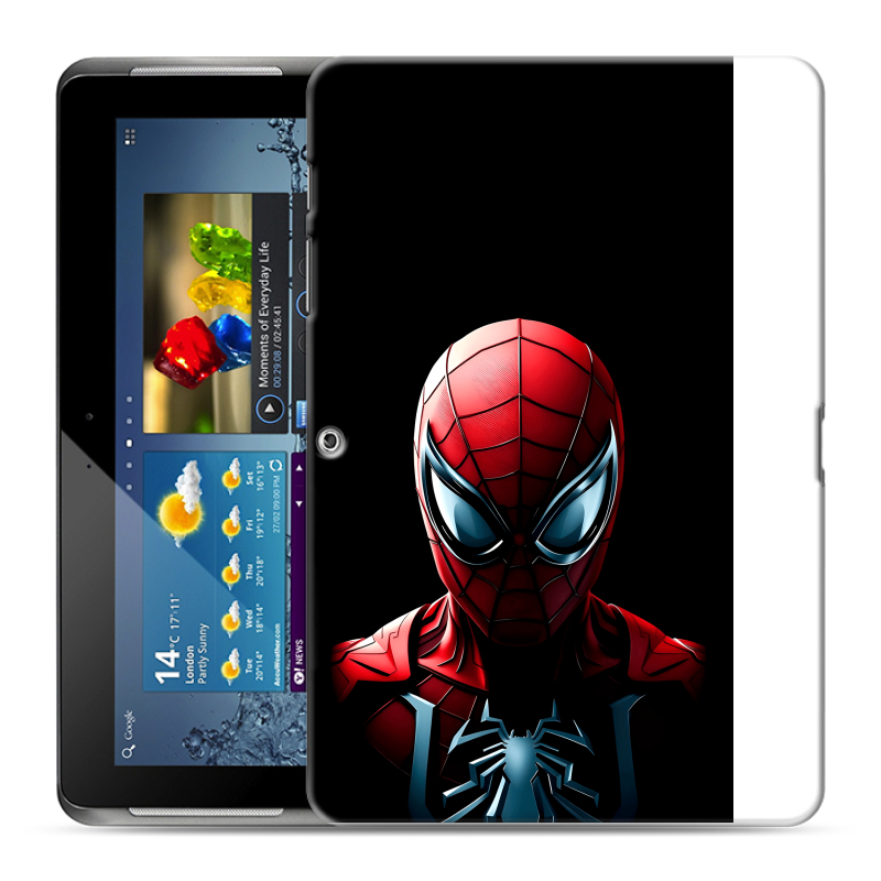 Силиконовый чехол на Samsung Galaxy Tab 2 10.1 с принтом Spiderman Человек паук Силиконовый чехол на Samsung Galaxy Tab 2 10.1 с принтом Spiderman Человек паук