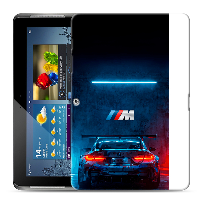 Силиконовый чехол на Samsung Galaxy Tab 2 10.1 с принтом BMW БМВ Силиконовый чехол на Samsung Galaxy Tab 2 10.1 с принтом BMW БМВ
