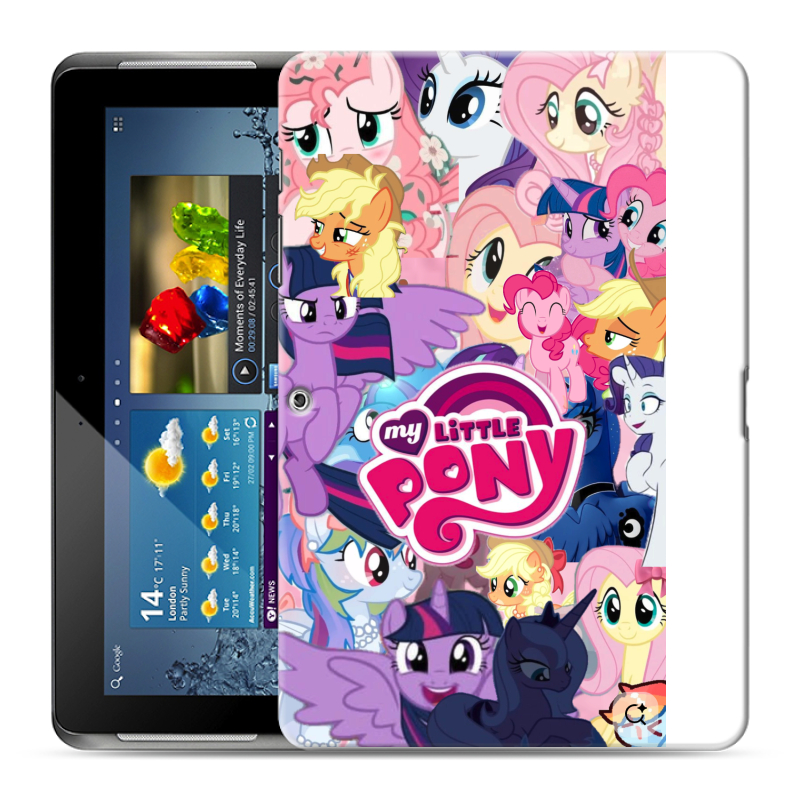 Силиконовый чехол на Samsung Galaxy Tab 2 10.1 с принтом My little pony Дружба чудо Силиконовый чехол на Samsung Galaxy Tab 2 10.1 с принтом My little pony Дружба чудо
