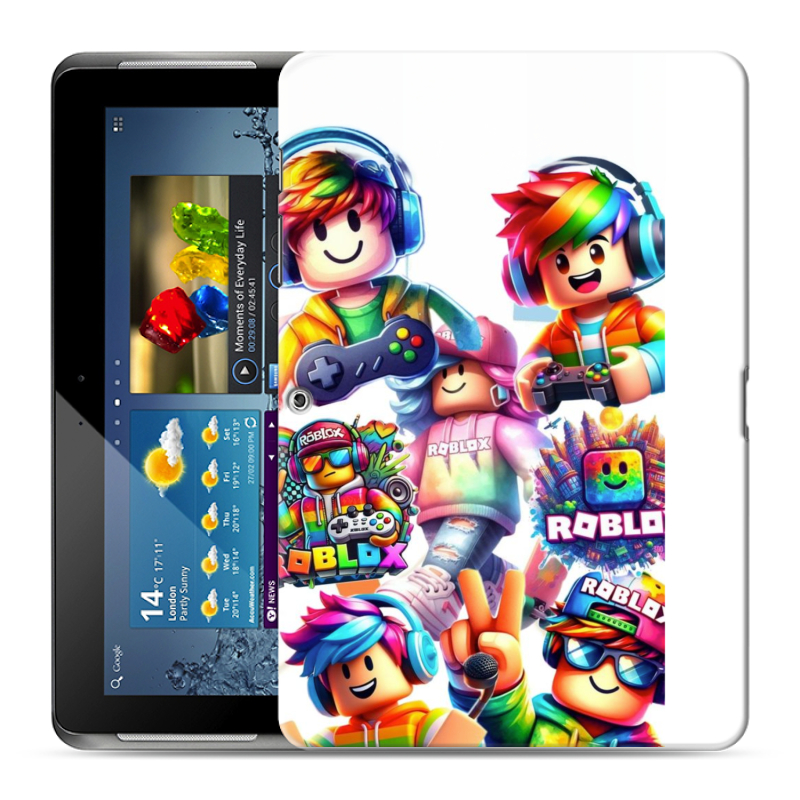 Силиконовый чехол на Samsung Galaxy Tab 2 10.1 с принтом Roblox Роблокс Силиконовый чехол на Samsung Galaxy Tab 2 10.1 с принтом Roblox Роблокс