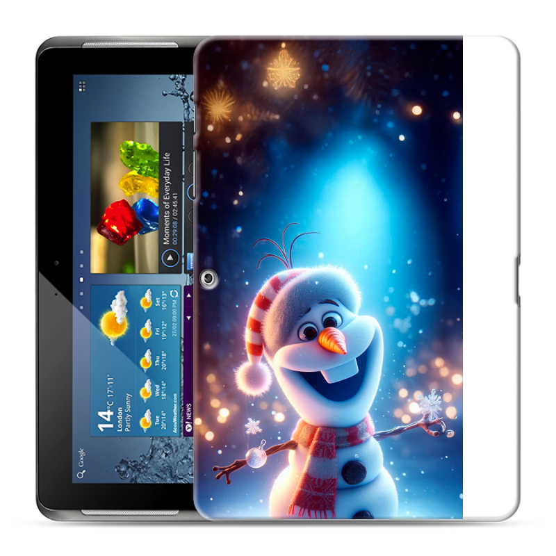 Силиконовый чехол на Samsung Galaxy Tab 2 10.1 с принтом Новый год Силиконовый чехол на Samsung Galaxy Tab 2 10.1 с принтом Новый год