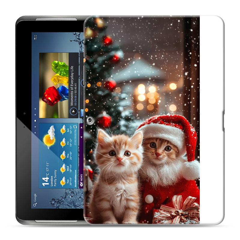 Силиконовый чехол на Samsung Galaxy Tab 2 10.1 с принтом Новый год Силиконовый чехол на Samsung Galaxy Tab 2 10.1 с принтом Новый год