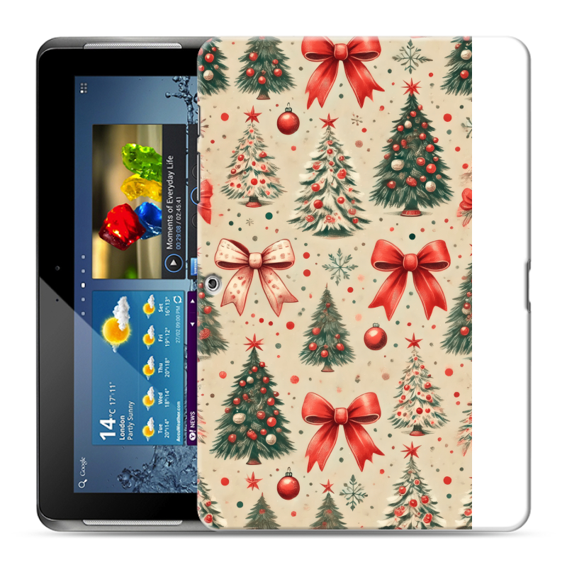 Силиконовый чехол на Samsung Galaxy Tab 2 10.1 с принтом Новый год Силиконовый чехол на Samsung Galaxy Tab 2 10.1 с принтом Новый год