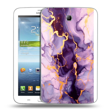 Силиконовый чехол на Samsung Galaxy Tab 3 7.0 с принтом Мрамор