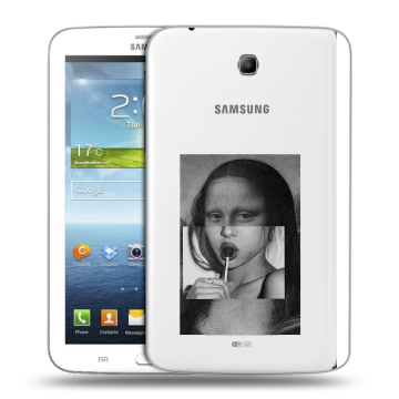 Силиконовый чехол на Samsung Galaxy Tab 3 7.0 с принтом Мона Лиза Силиконовый чехол на Samsung Galaxy Tab 3 7.0 с принтом Мона Лиза