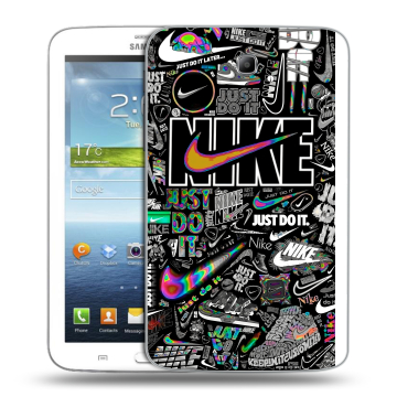 Силиконовый чехол на Samsung Galaxy Tab 3 7.0 с принтом Найк Силиконовый чехол на Samsung Galaxy Tab 3 7.0 с принтом Найк