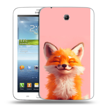 Силиконовый чехол на Samsung Galaxy Tab 3 7.0 с принтом милая лиса