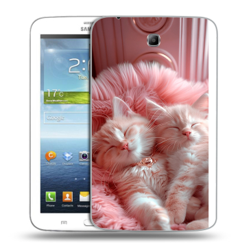 Силиконовый чехол на Samsung Galaxy Tab 3 7.0 с принтом котята котики Силиконовый чехол на Samsung Galaxy Tab 3 7.0 с принтом котята котики