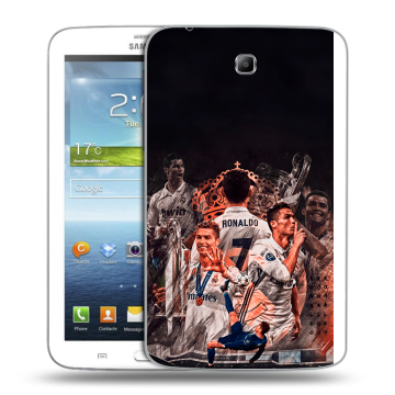 Силиконовый чехол на Samsung Galaxy Tab 3 7.0 с принтом Реал Роналдо Real Ronaldo Силиконовый чехол на Samsung Galaxy Tab 3 7.0 с принтом Реал Роналдо Real Ronaldo