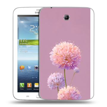 Силиконовый чехол на Samsung Galaxy Tab 3 7.0 с принтом Цветы