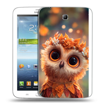 Силиконовый чехол на Samsung Galaxy Tab 3 7.0 с принтом Милая сова