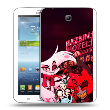 Силиконовый чехол на Samsung Galaxy Tab 3 7.0 с принтом Hazbin Hotel Отель Хазбин Силиконовый чехол на Samsung Galaxy Tab 3 7.0 с принтом Hazbin Hotel Отель Хазбин