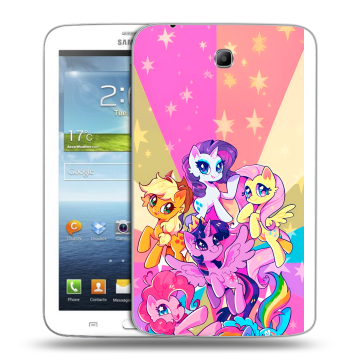 Силиконовый чехол на Samsung Galaxy Tab 3 7.0 с принтом My little pony Дружба чудо