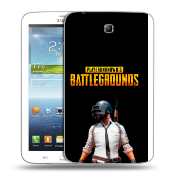 Силиконовый чехол на Samsung Galaxy Tab 3 7.0 с принтом PUGB ПАГБ